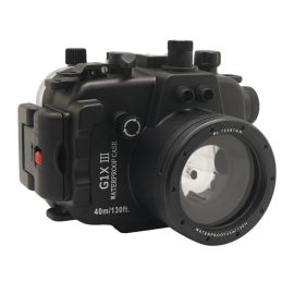 40M Meikon canon g1x mark iii Underwater Housing Waterproof Case