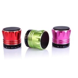 S12 Metal Portable Mini Bluetooth Speakers Hands Free With Mic