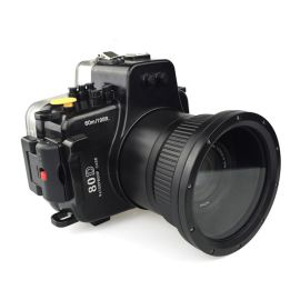 60m Meikon Canon 80D Underwater Housing Waterproof Case 18-135mm lens