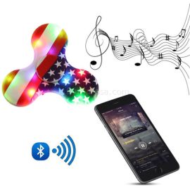 5 Colors Switch Hands Free LED Bluetooth Speaker Fidget Spinner Finger Spinner