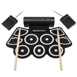 Portable Roll Up Electronic Drum Set Kit Pad USB 7 Silicon Drum