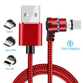 Micro USB Type C IOS LED Lightning Magnetic 5A Fast Charging Cable