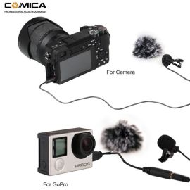 CoMica CVM-V01GP lavalier microphone clip-on omni-directional condenser recording mic