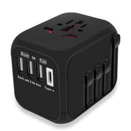 Type-C Travel Charger Adapter 4 Ports US UK EU AU Plug Socket
