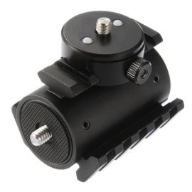 1/4'' Metal Hot Shoe Head Mount For LED Monopods Cameras