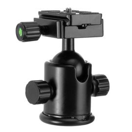 360 degree tripod ball head 1/4" plate holder