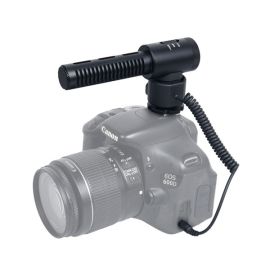 COMICA CVM-V20 metal shotgun stereo on-camera microphone