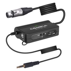 COMICA AD1 microphone audio preamp mixer real-time mix adapter