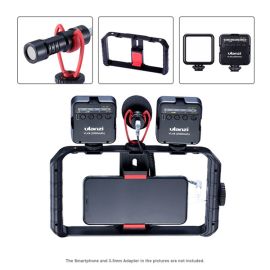 UALNZI smartphone video rig stabilizer phone grip handheld tripod film mount 