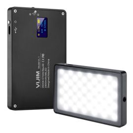 VIJIM DSLR LED video light on camera magnetic dimmable bi-color studio light