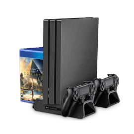 ps4 vertical stand with cooling fan dual controller charging station playstation 4 