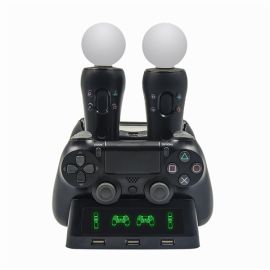 PS4 console vertical stand dual controller charger charging dock