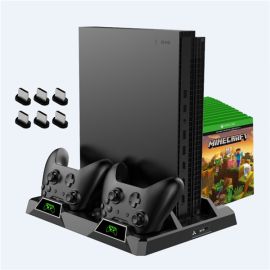 dual controller charging dock cooling stand for Xbox ONE S X