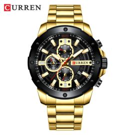 CURREN 8336 stainless steel chronograph men quartz watch