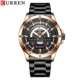 CURREN 8381 stainless steel chronograph mens quartz watch