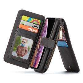 Retro Card Slots Leather Wallet Case For iPhone 12 11 pro max 007