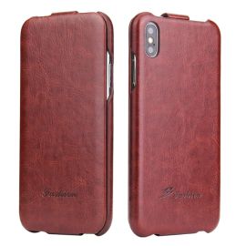 vertical flip leather case cover pouch for iPhone 7 8 X XS Max XR