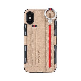 Metal Ring Cloth Wallet Case For iPhone 12 11 pro max mini 8 7 6 plus