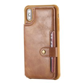 leather back cover wallet case For iPhone 12 11 pro max mini 8 7 6 plus C52