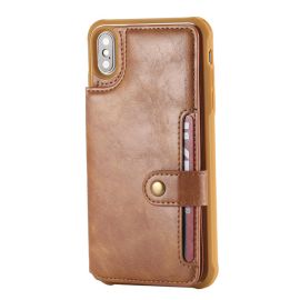 leather back cover wallet case For iPhone 12 11 pro max mini 8 7 6 plus C52