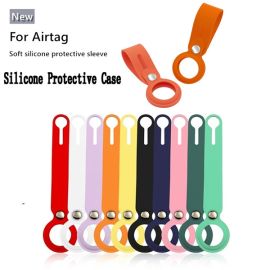 soft liquid silicone protective sleeve case cover for airtag