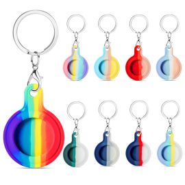 rainbow keychain silicone protective case cover for AirTag