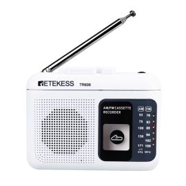 Retekess TR606 cassette portable radio FM/AM voice recorder