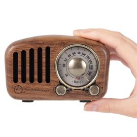 R919 retro wood portable radio mp3 bluetooth speaker