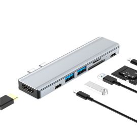 7 in 1 hub usb c splitter type-c to hdmi 4K adapter