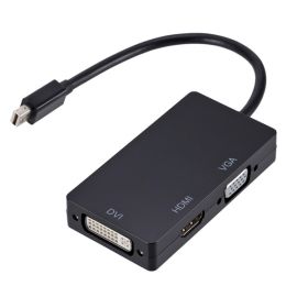 3 in 1 mini dp to hdmi dvi vga display port cable adapter