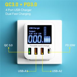 QC3.0 Fast Charging USB C Charger Portable Phone Charger iphone samsung
