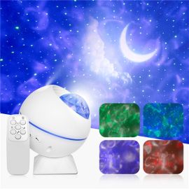 star projector sky moon night light galaxy ocean projection