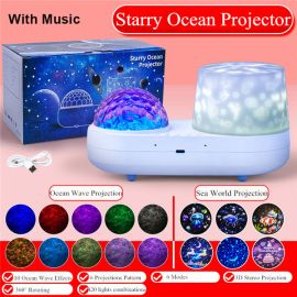 ocean projection night light led 3D projector