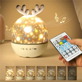 starry sky projector night light bluetooth speaker