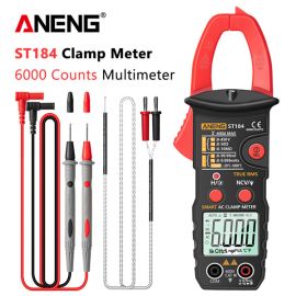 aneng st184 digital multimeter clamp meter 6000 counts rms