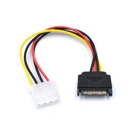 15 pin sata male to molex ide 4 pin female adapter power cable