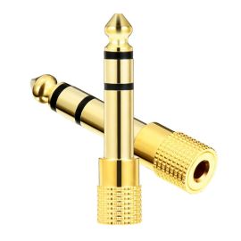 6.5mm Jack to 3.5mm Male to Female Plug Connector Audio Adapter