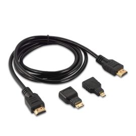 150cm 3 in 1 mini micro hdmi cable adapter