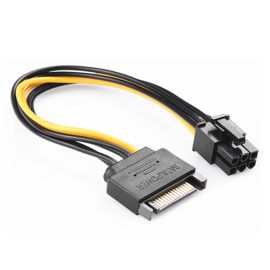 sata male to pcie 6pin male power cables