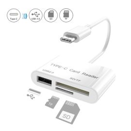 3 in 1 usb card reader type c sd micro sd tf adapter