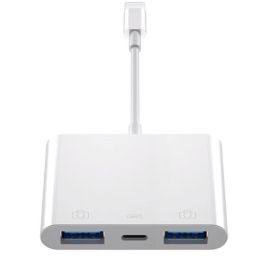 lightning to dual usb otg adapters for iphone 