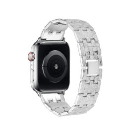 Bling Bracelet Stainless Steel Strap Metal Band Case For iWatch 