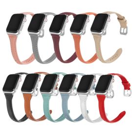 cow leather strap wrist band for iwatch