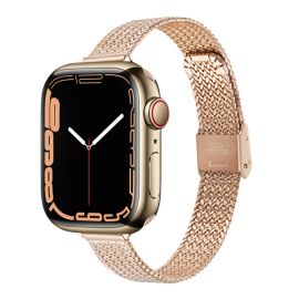 mesh stainless steel straps women slim bracelets for iwatch