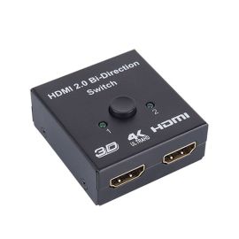 2 ports HDMI switcher splitter support 3D 4K for PS Xbox HDTV