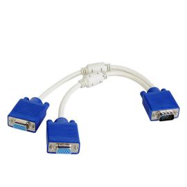male to female VGA Y splitter 15 pin video cable