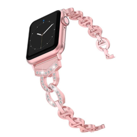 bling lady jewelry bracelet metal band for iwatch apple watch