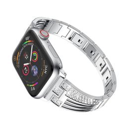 crystal diamond bling bracelet stainless steel strap for iwatch apple watch
