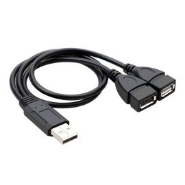 usb 2.0 male to 2 dual USB female splitter adapter cable