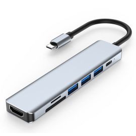 7 in 1 usb hub type c hdmi pd sd tf dock station